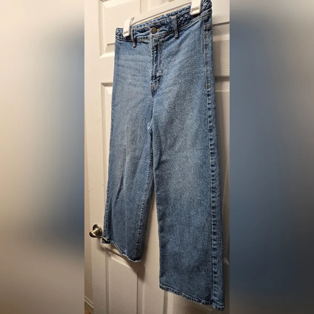 Habitual Jeans 4/27 With Braided Details  On Waist -Wide Leg Ankle . - Picture 3 of 9